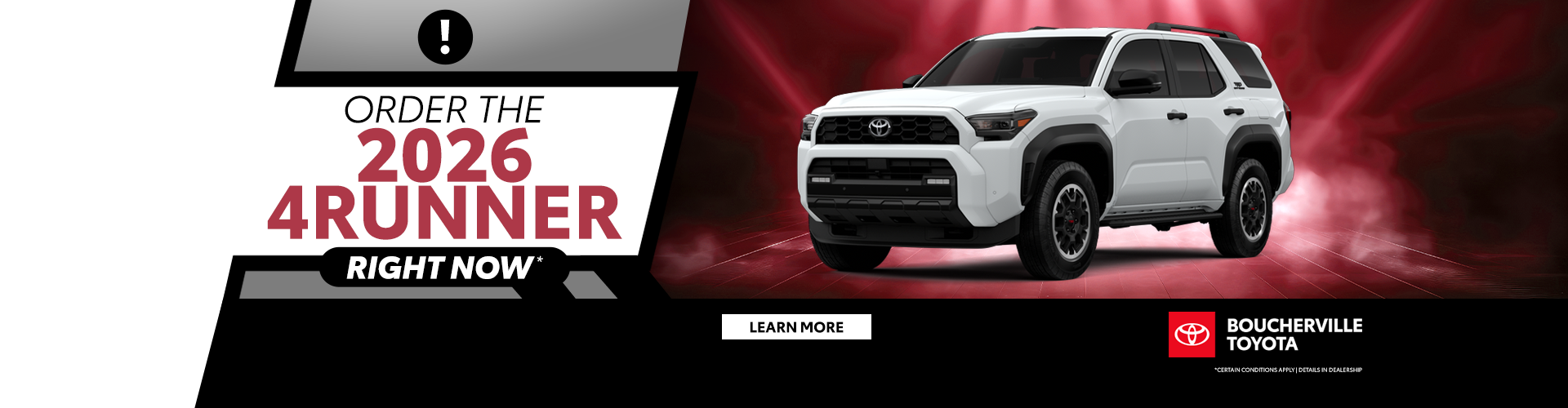 ORDER THE 2026 4RUNNER ! ORDER THE 2026 4RUNNER !
