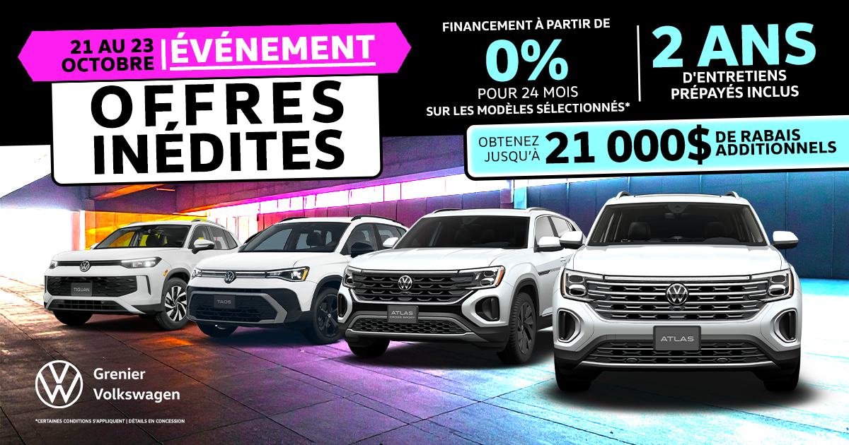 ÉVÉNEMENT OFFRES INÉDITES