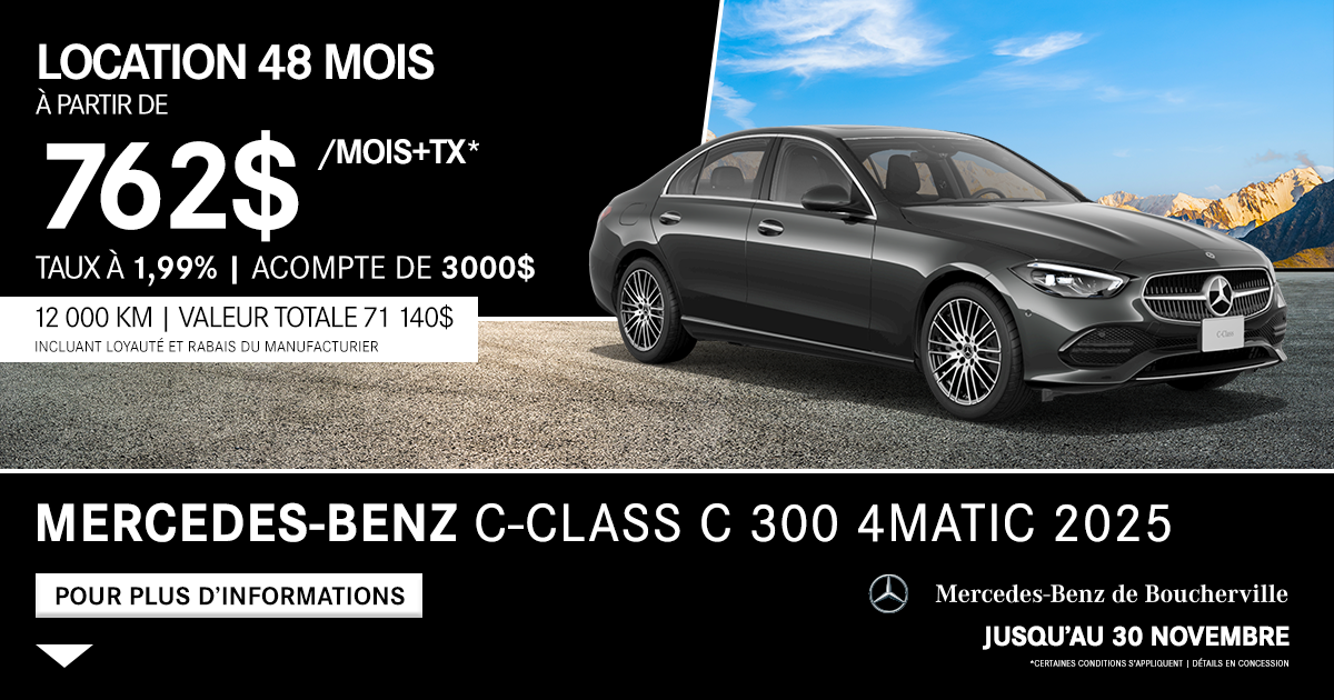 C-CLASS C 300 4MATIC 2025