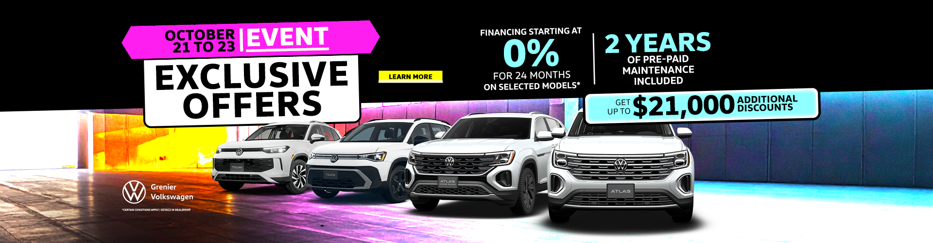 EXCLUSIVE OFFERS EVENT