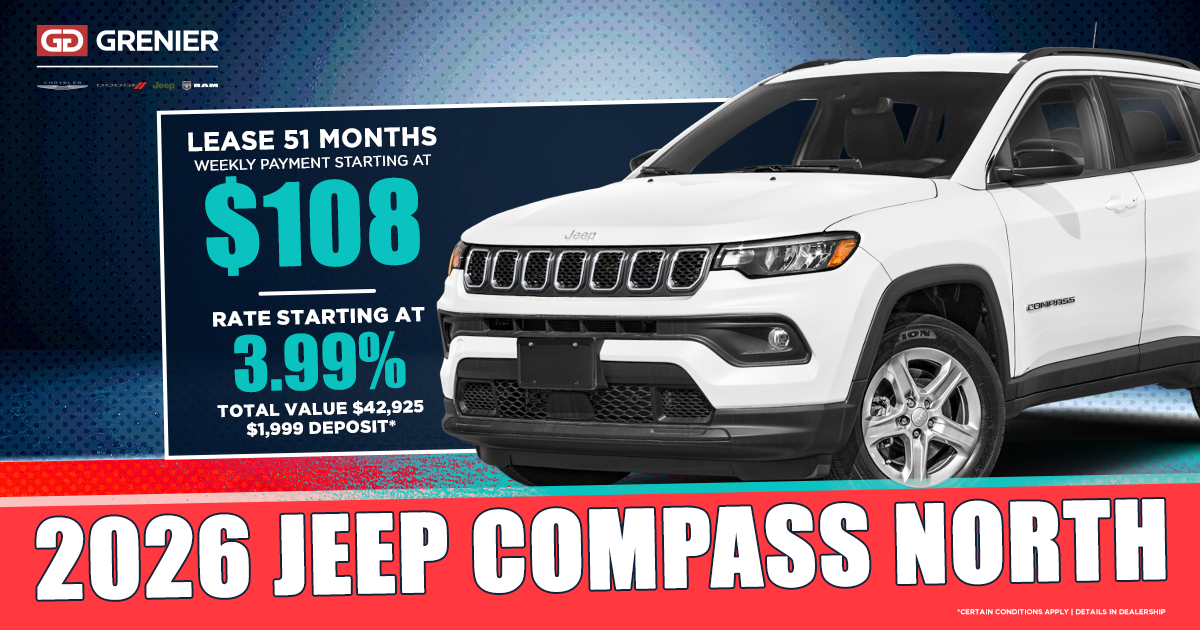 2026 JEEP COMPASS NORTH !