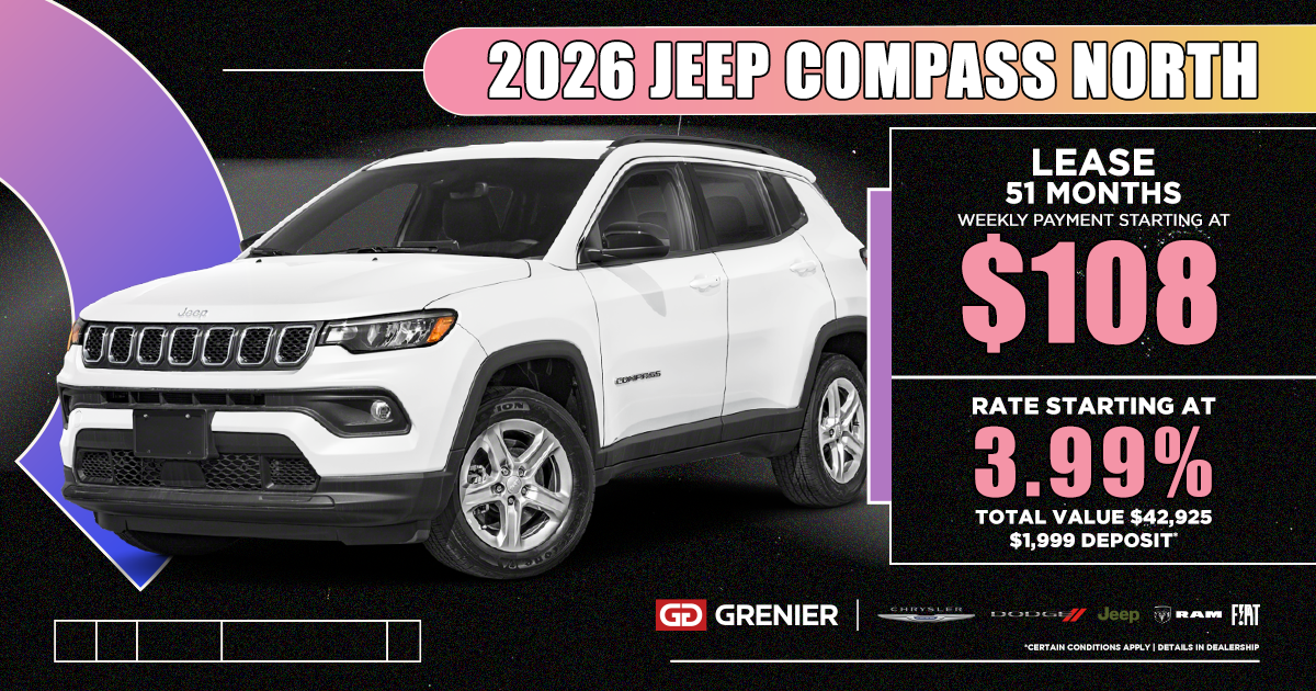 2026 JEEP COMPASS NORTH !