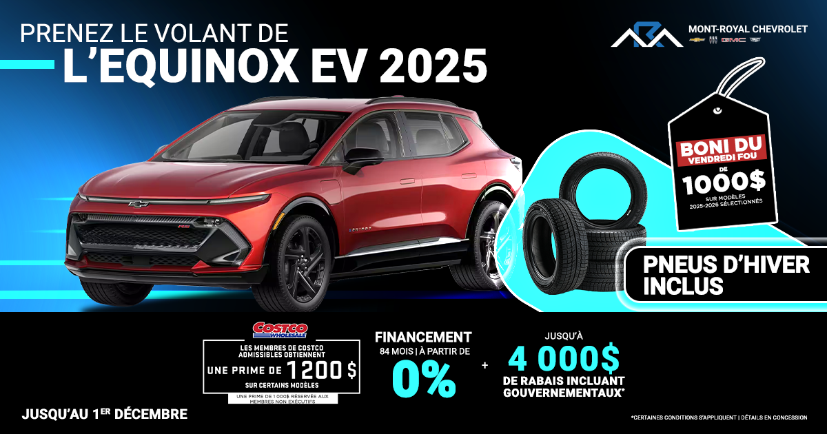 PRENEZ LE VOLANT DE L'EQUINOX EV 2025