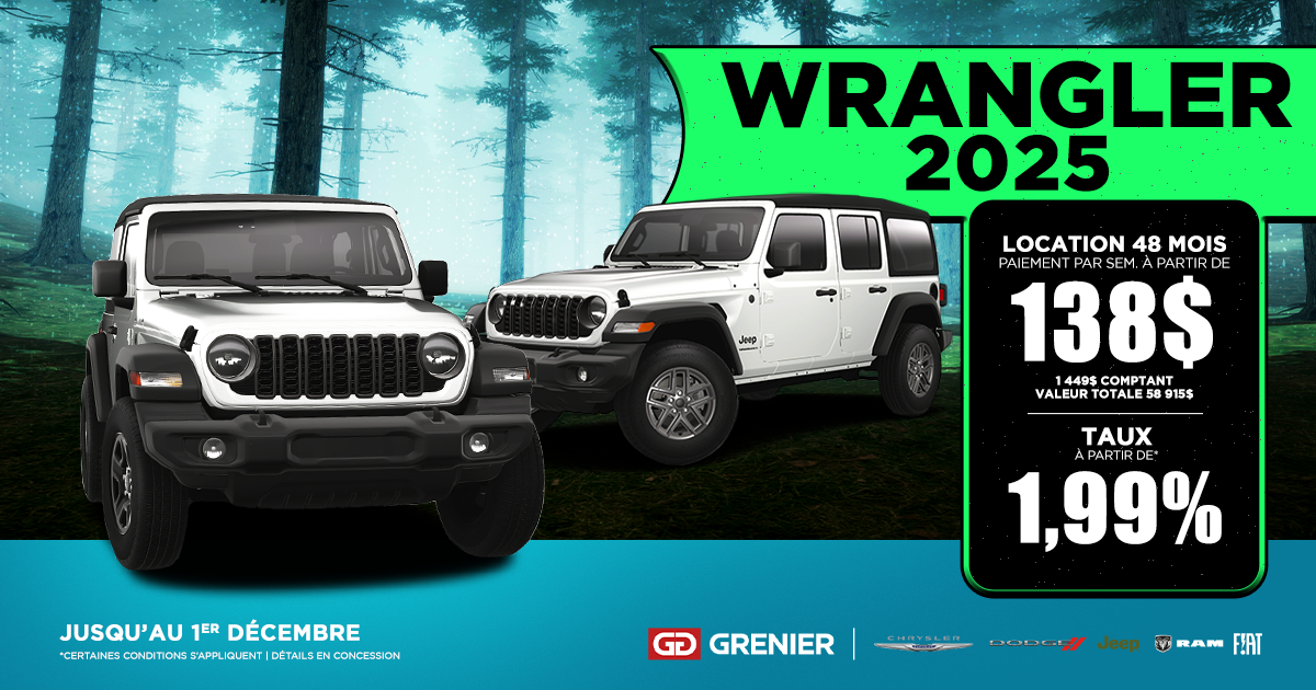 WRANGLER DISPONIBLES !