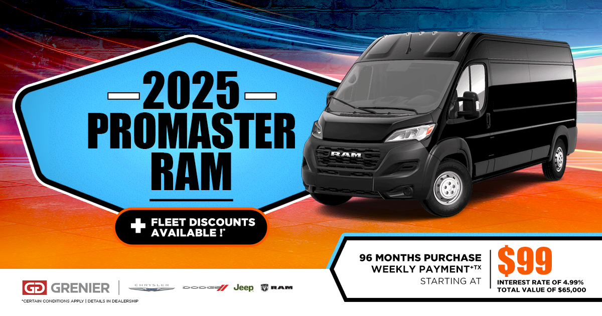 2025 RAM PROMASTER !
