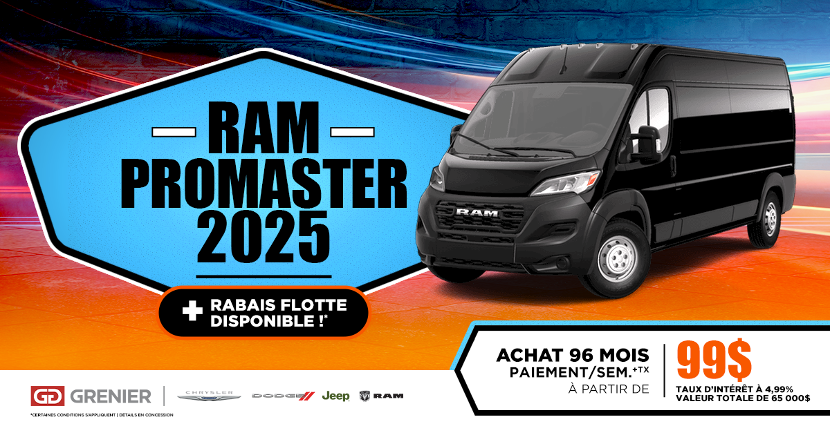 RAM PROMASTER 2025 !