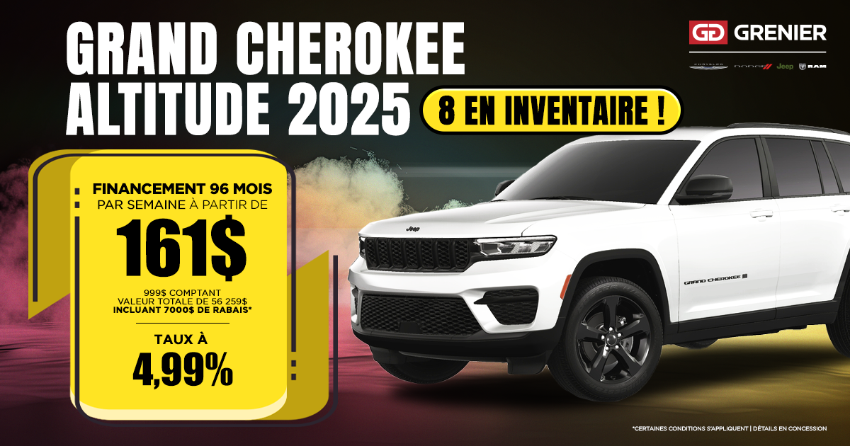 JEEP GRAND CHEROKEE ALTITUDE 2025 !