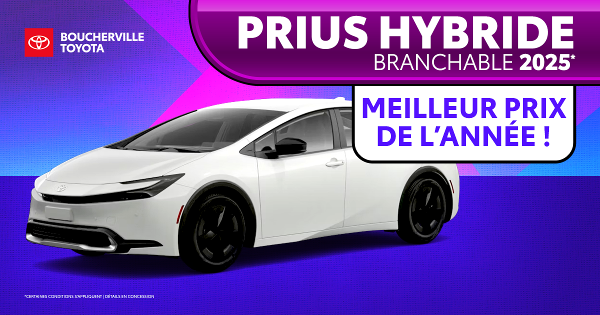 PRIUS HYBRIDE BRANCHABLE 2025 !