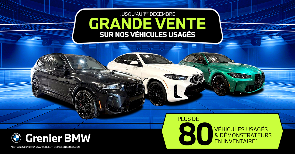 GRANDE VENTE SUR NOS VÉHICULES USAGÉS !