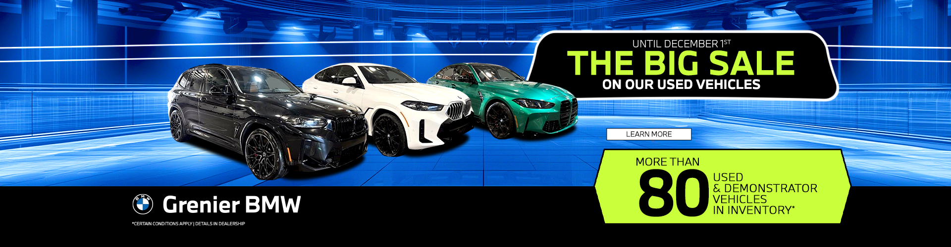 BIG SALE ON OUR USED VEHICLES !