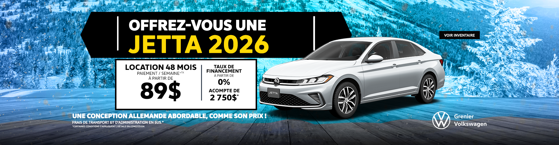 OFFREZ-VOUS UNE JETTA 2026 !