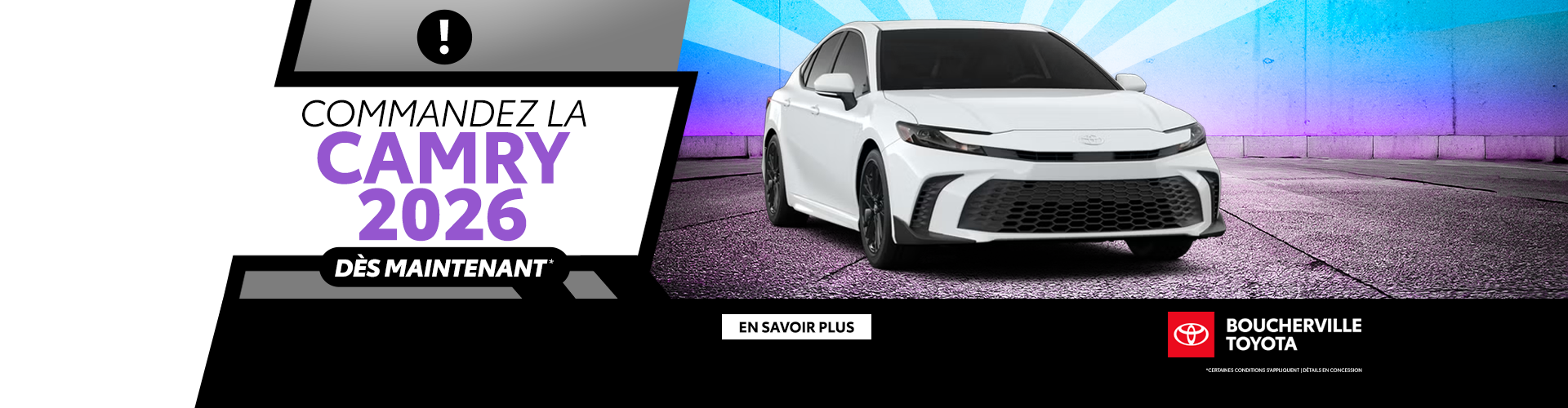 COMMANDEZ LA CAMRY 2026 !