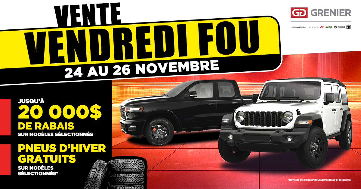 VENTE VENDREDI FOU !