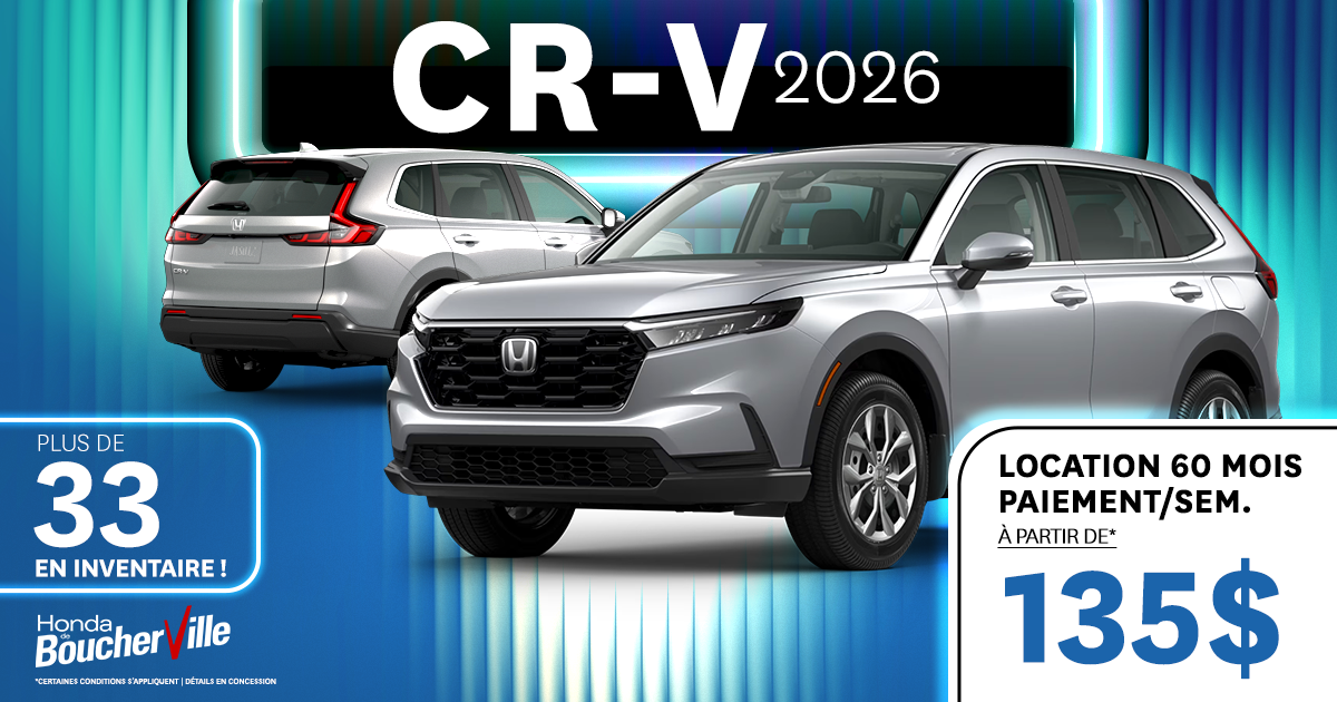 CR-V 2026 DISPONIBLES !