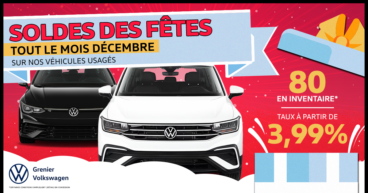 SOLDE DES FÊTES SUR NOS VÉHICULES USAGÉS !