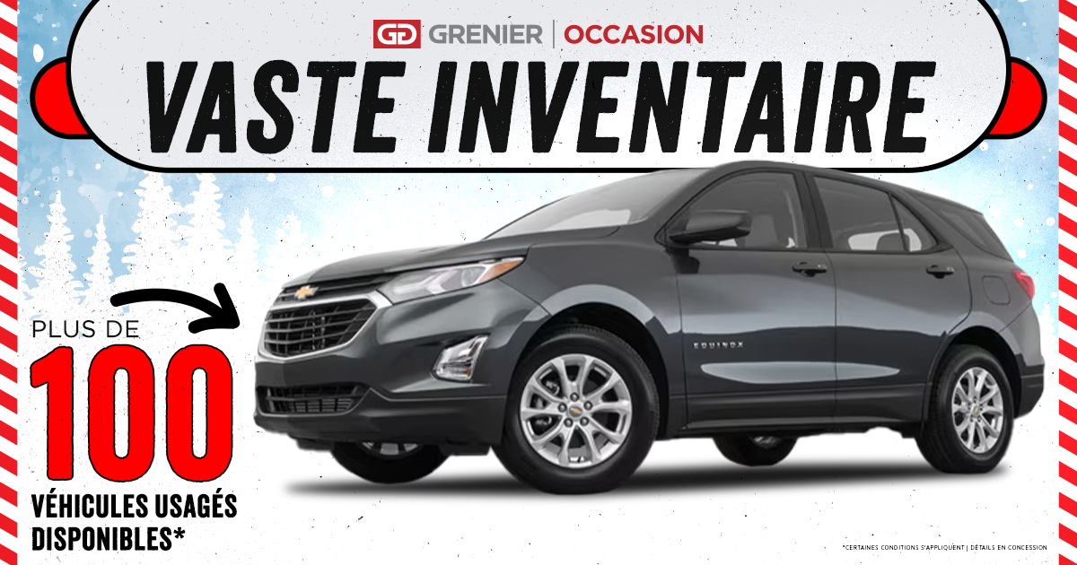 CONSULTEZ NOTRE VASTE INVENTAIRE !