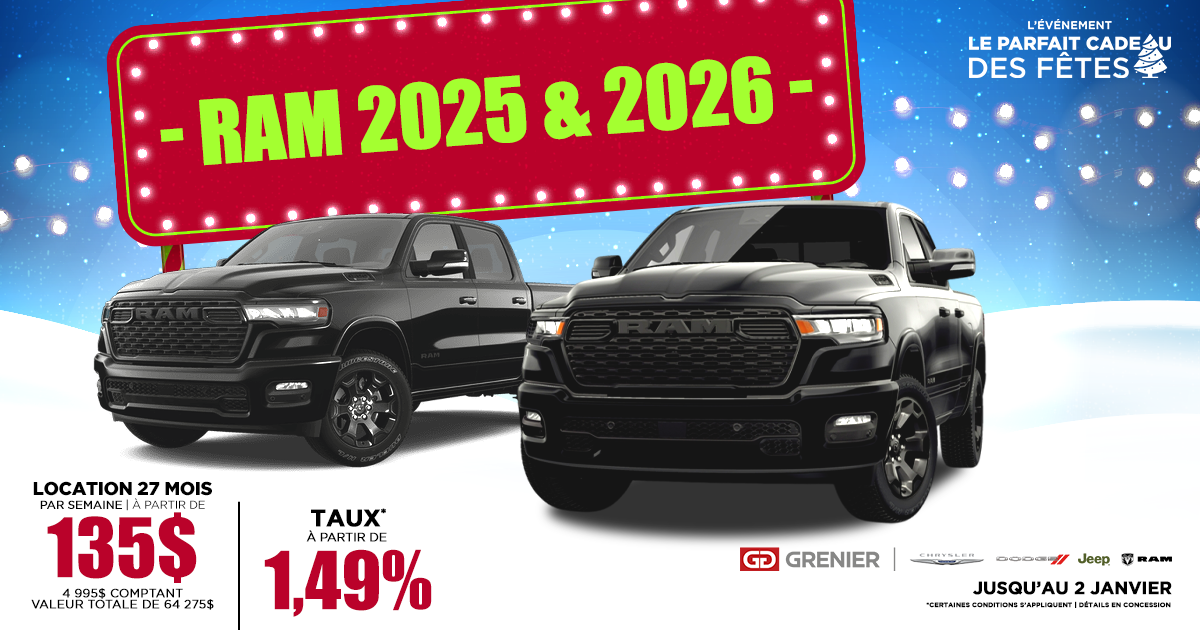 ÉVÉNEMENT LE PARFAIT CADEAU DES FÊTES !