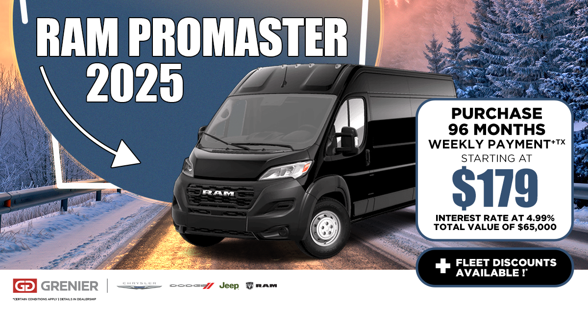 2025 RAM PROMASTER !