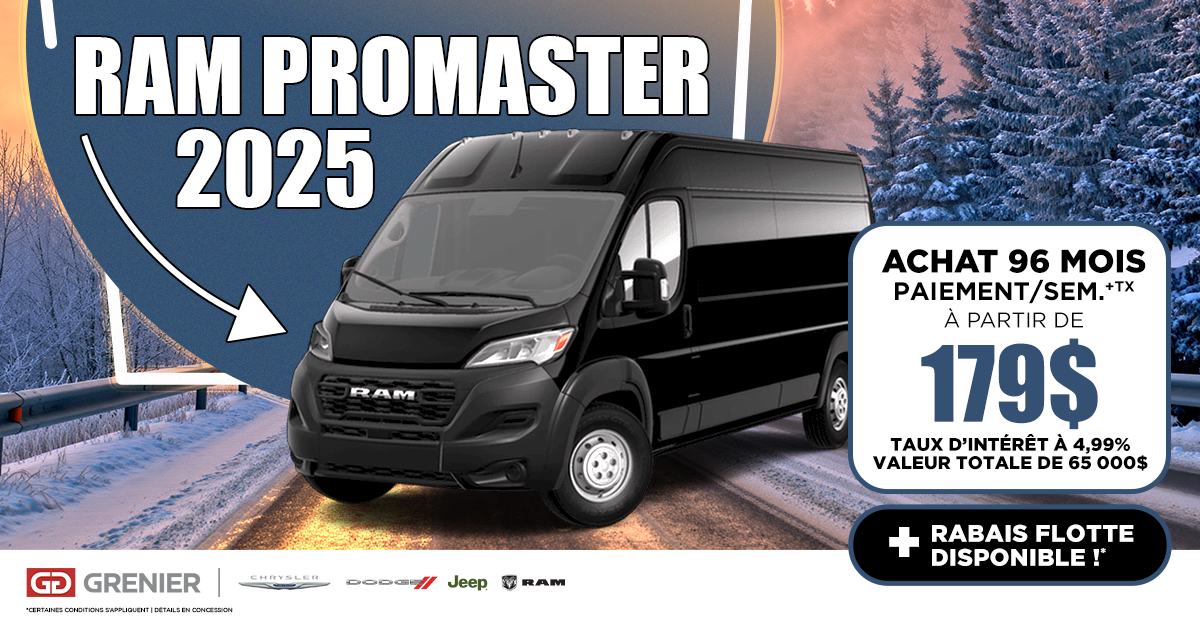 RAM PROMASTER 2025 !