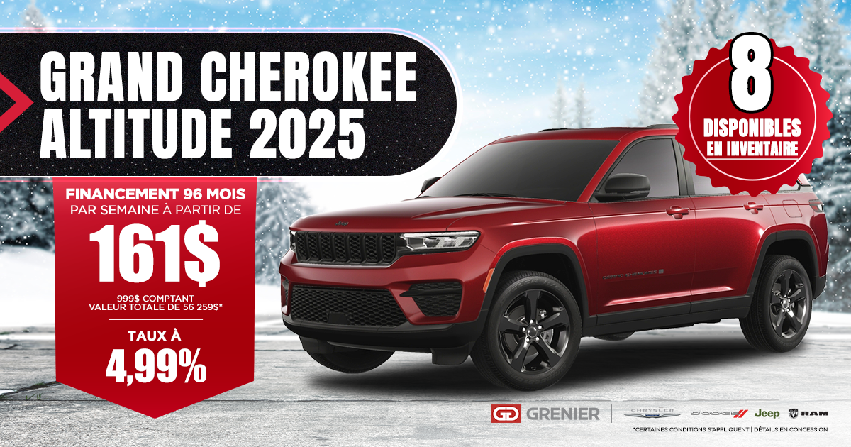 JEEP GRAND CHEROKEE ALTITUDE 2025 !