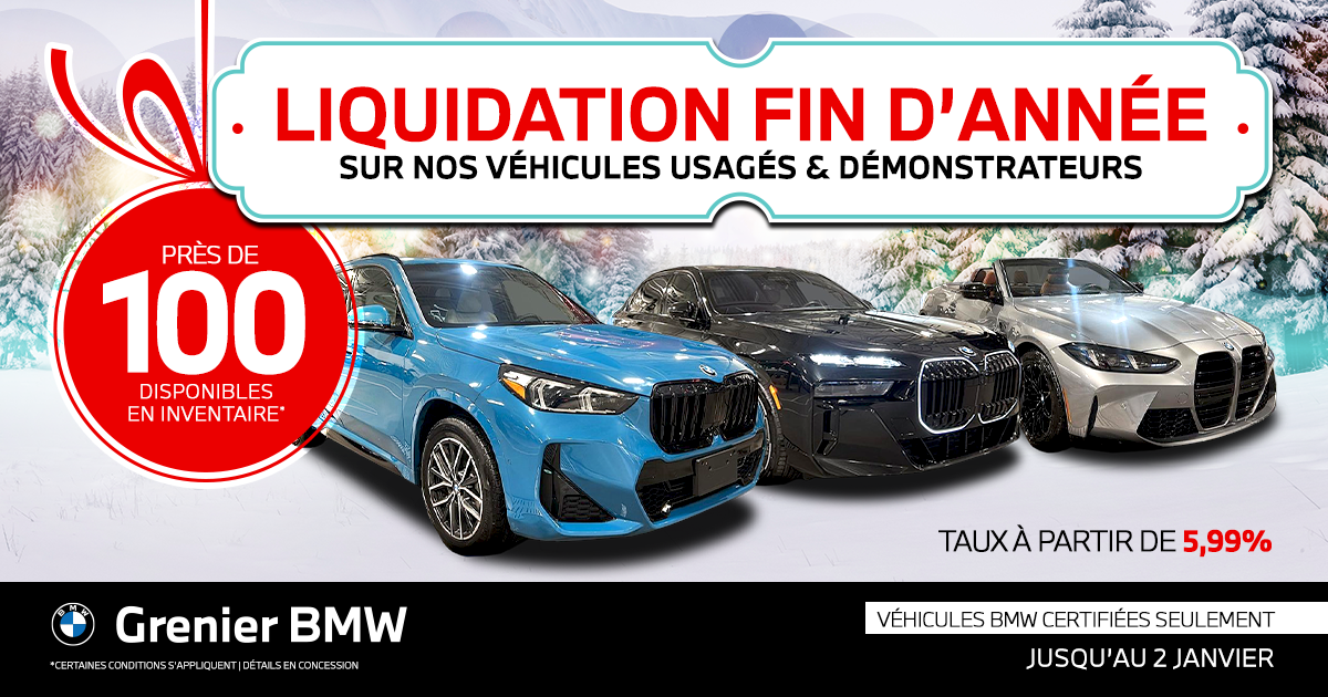 LIQUIDATION FIN D'ANNÉE SUR NOS VÉHICULES USAGÉS !