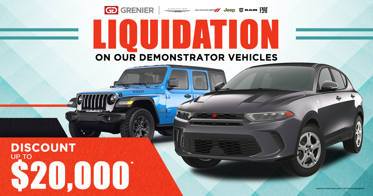 SEVERAL DEMONSTRATORS IN LIQUIDATION !