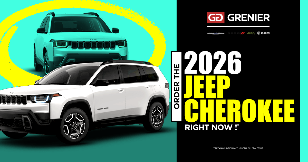 ORDER THE 2026 JEEP CHEROKEE !