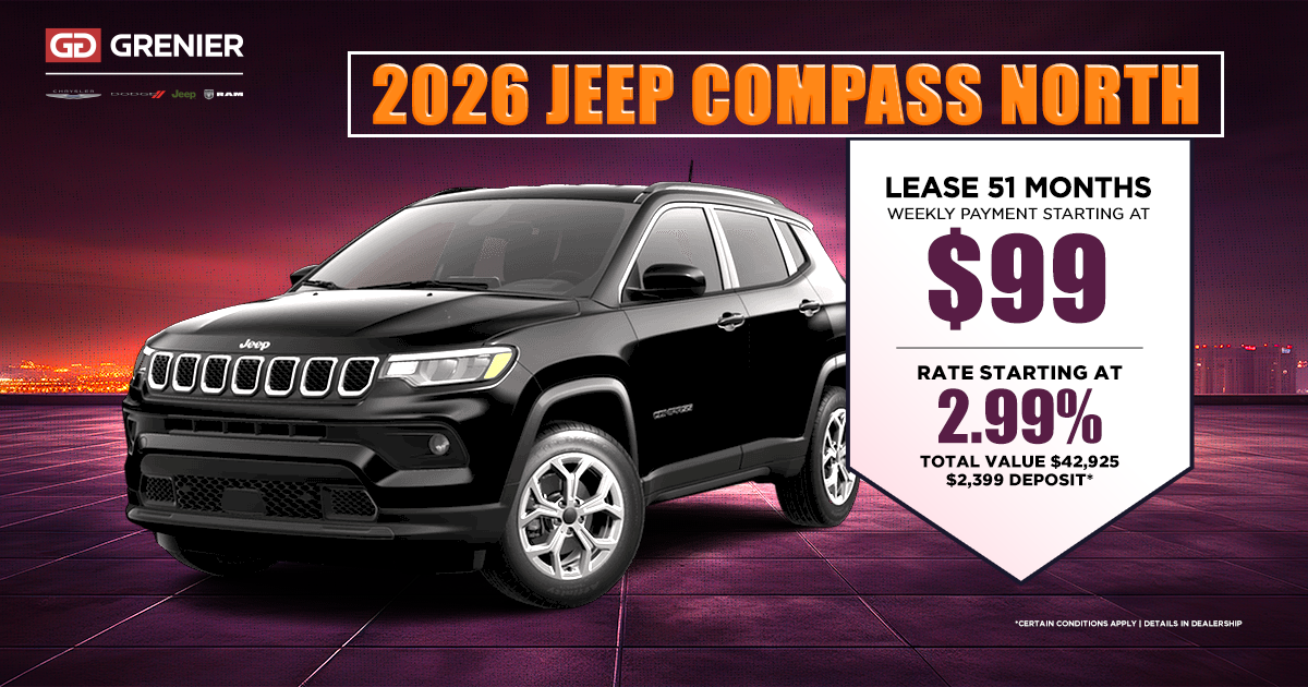 2026 JEEP COMPASS NORTH !