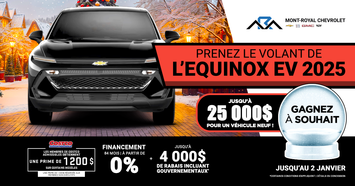 PRENEZ LE VOLANT DE L'EQUINOX EV 2025 !