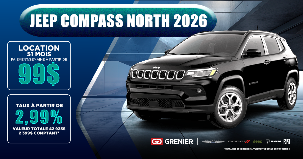 JEEP COMPASS NORTH 2026 !