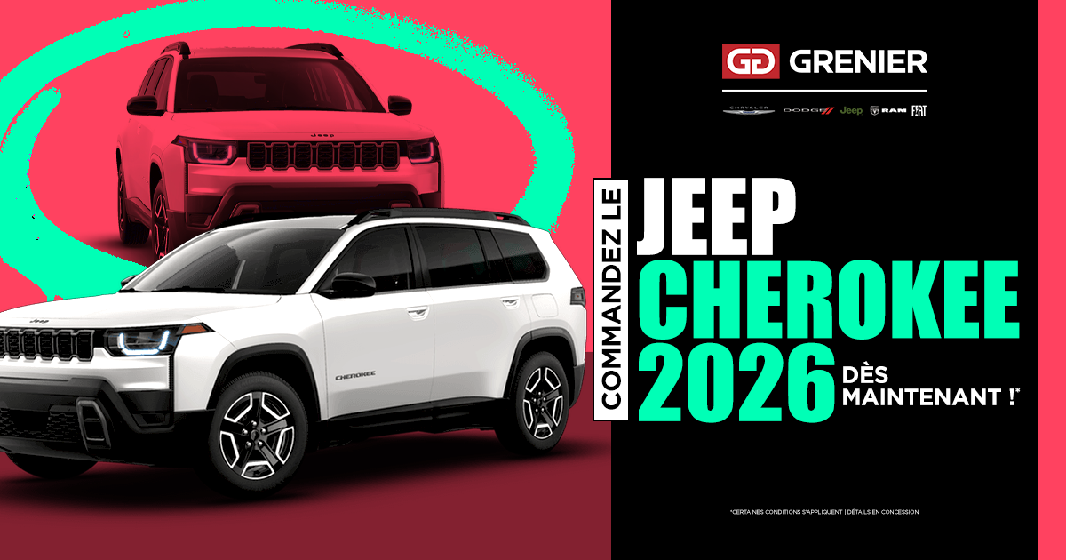 COMMANDEZ LE JEEP CHEROKEE 2026 !