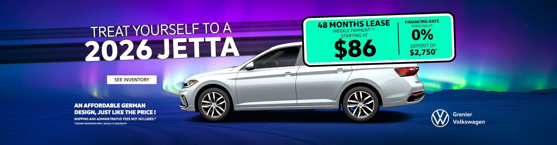 TREAT YOURSELF TO A 2026 JETTA !