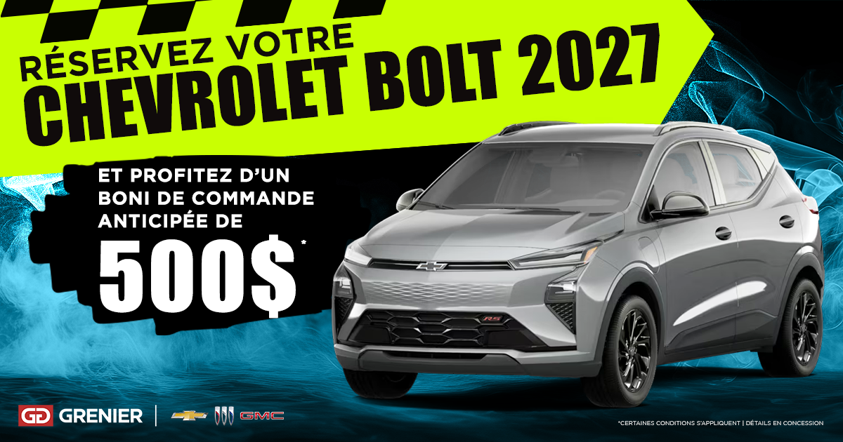 RÉSERVEZ VOTRE BOLT 2027 !