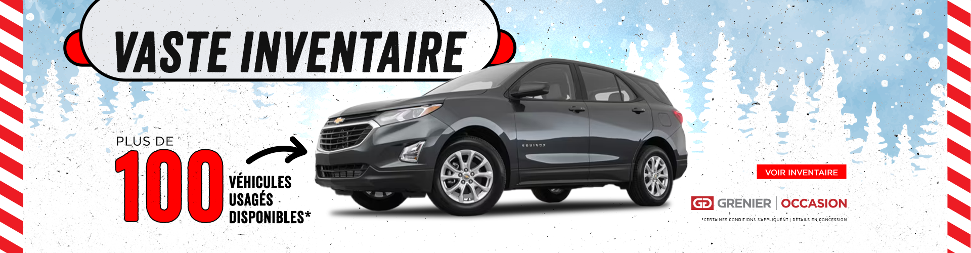 CONSULTEZ NOTRE VASTE INVENTAIRE !