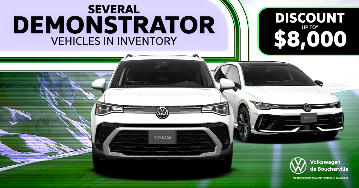 SEVERAL DEMONSTRATORS IN INVENTORY !