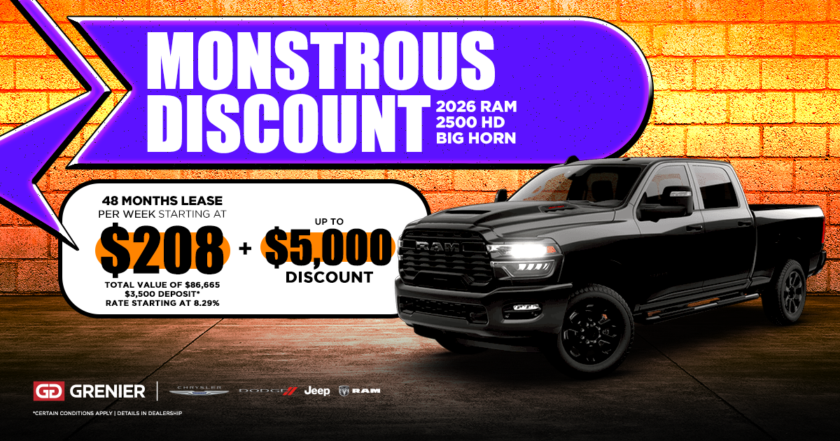 MONSTROUS DISCOUNT !