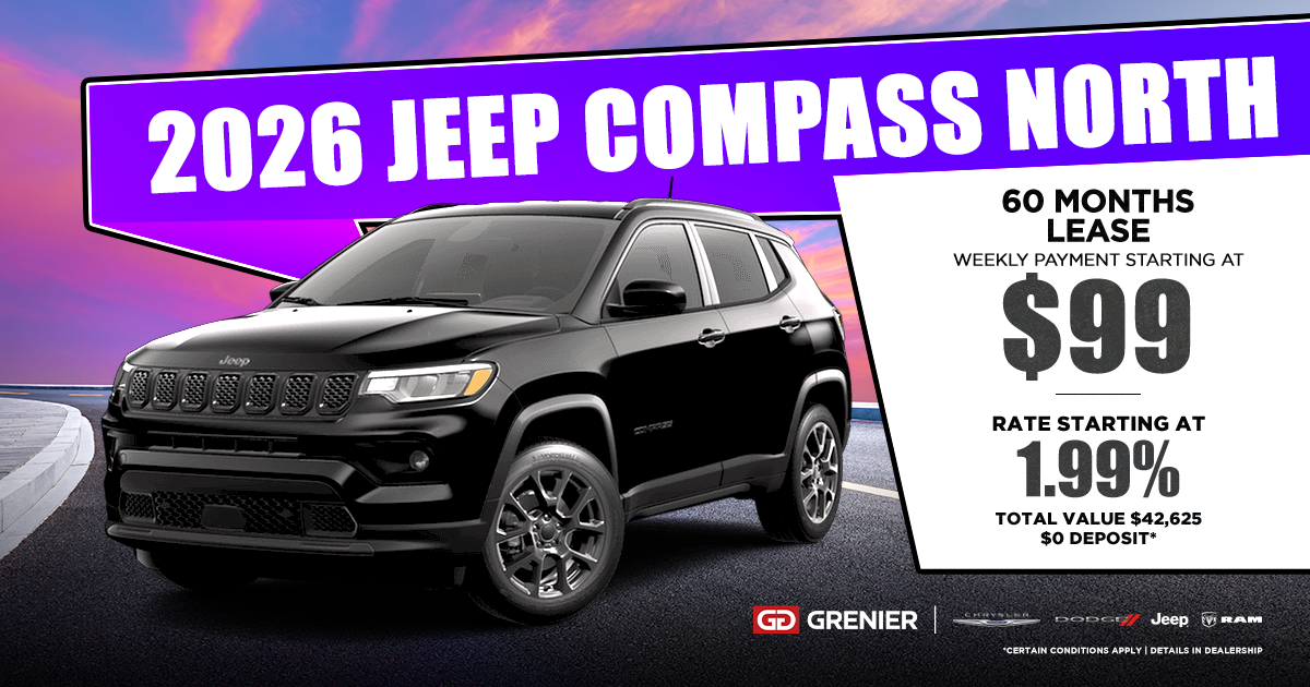 2026 JEEP COMPASS NORTH !
