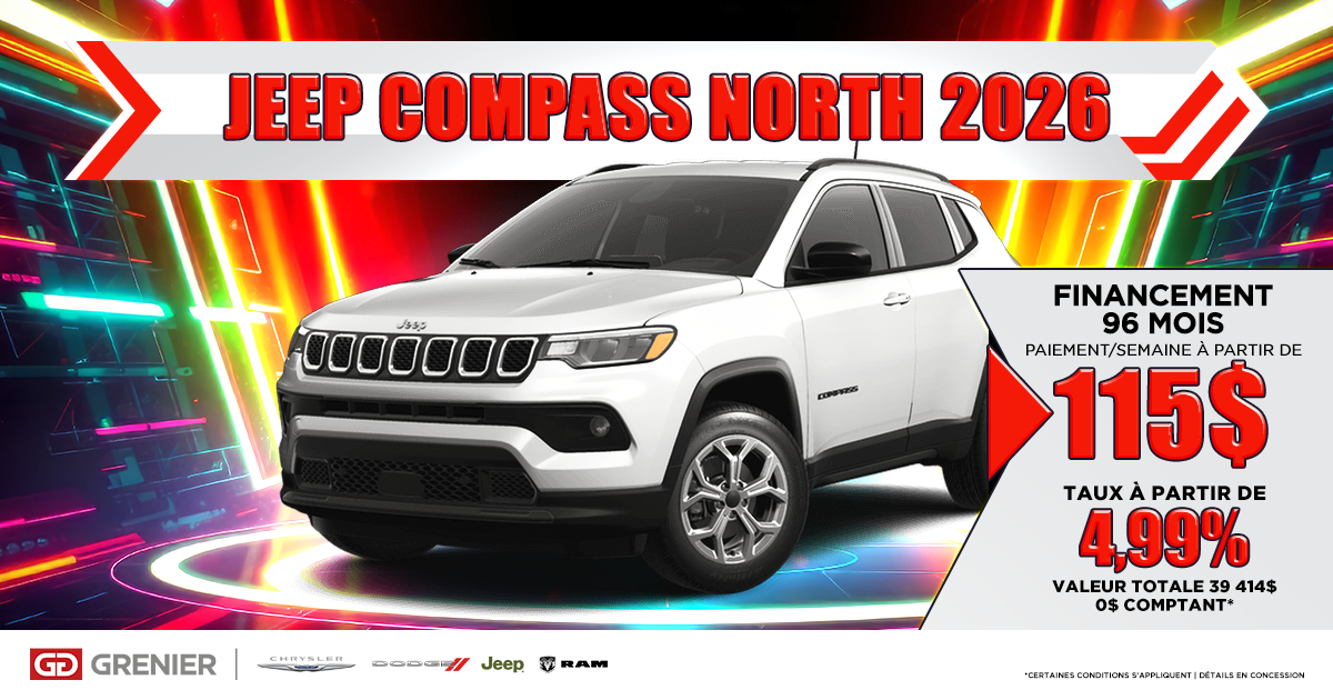 JEEP COMPASS NORTH 2026 !