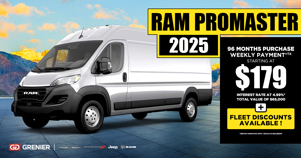 2025 RAM PROMASTER !