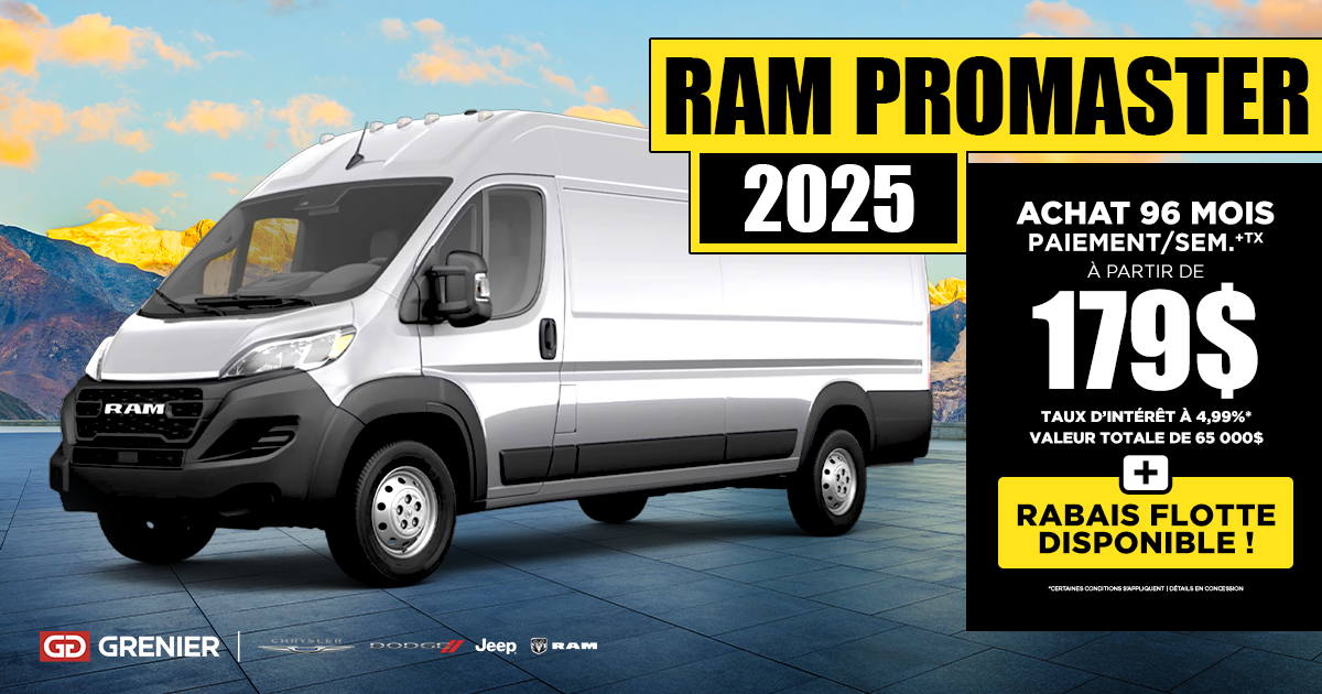 RAM PROMASTER 2025 !