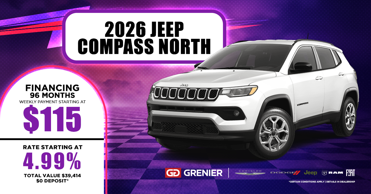 2026 JEEP COMPASS NORTH !