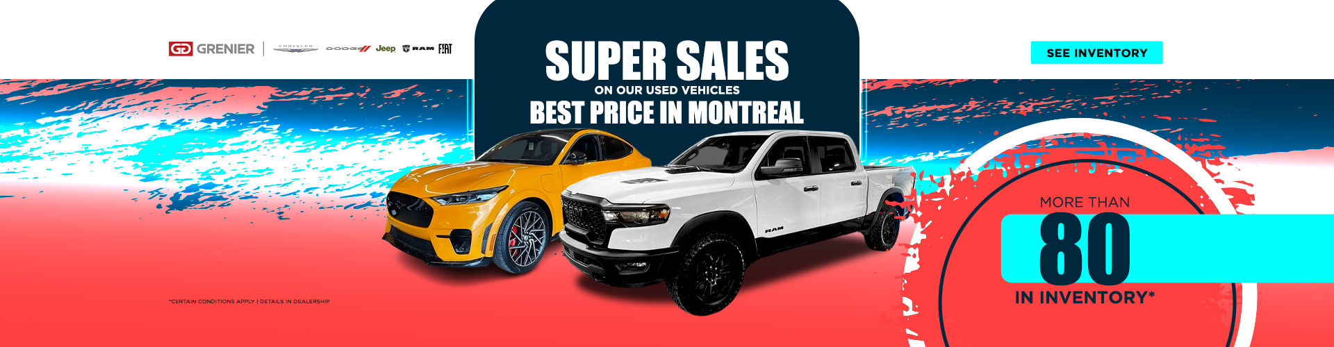 SUPER SALES ON OUR USED VEHICLES !