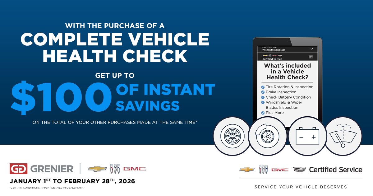 COMPLETE VEHICLE HEALTH CHECK !