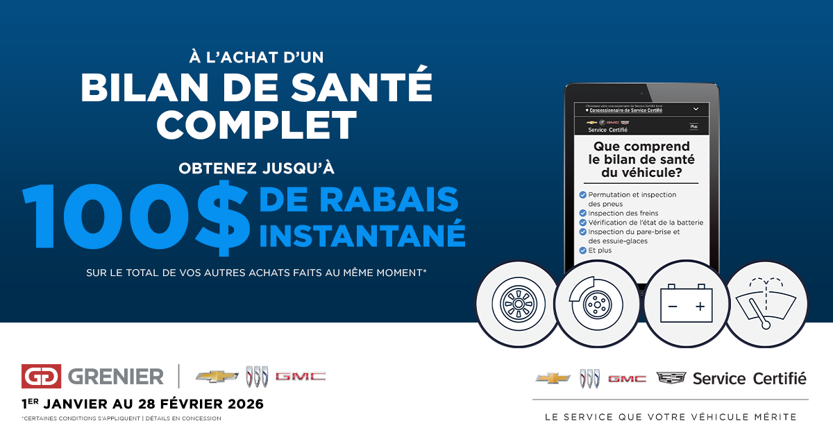 BILAN DE SANTÉ COMPLET !