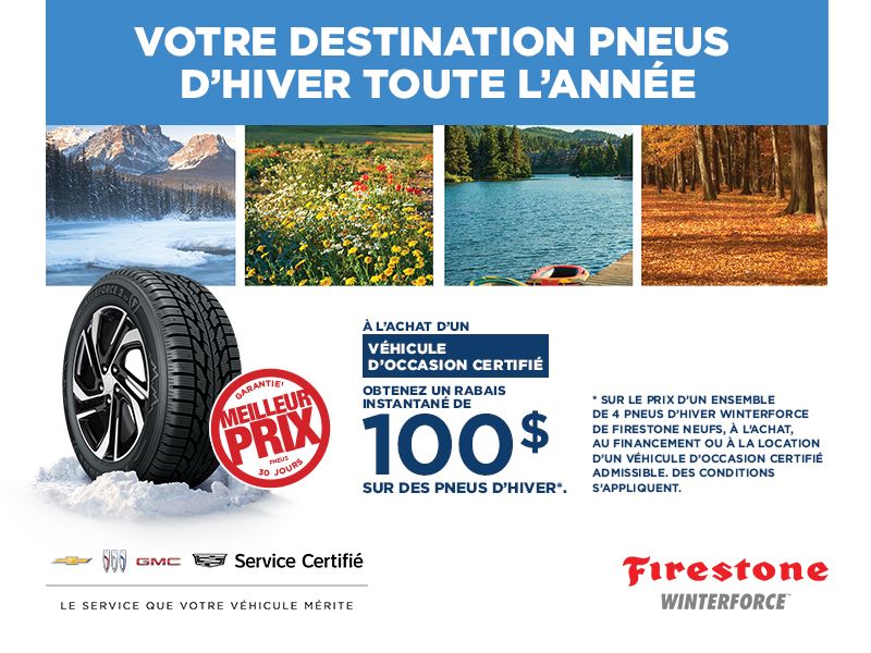 Rabais de 100$ de pneus de l'année