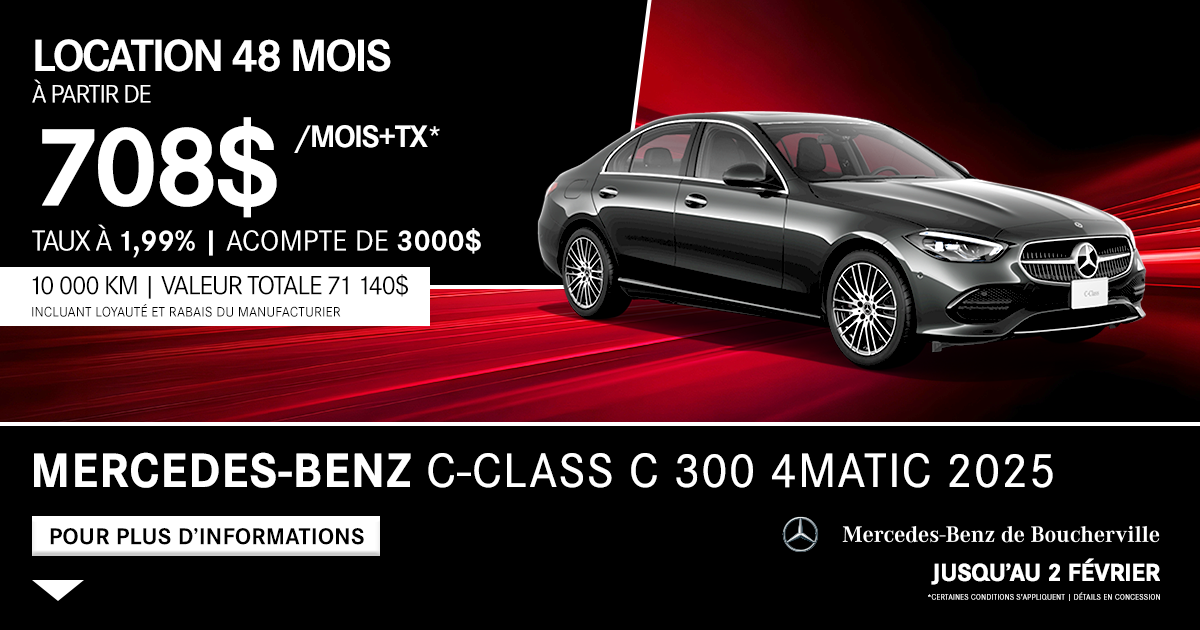 C-CLASS C 300 4MATIC 2025