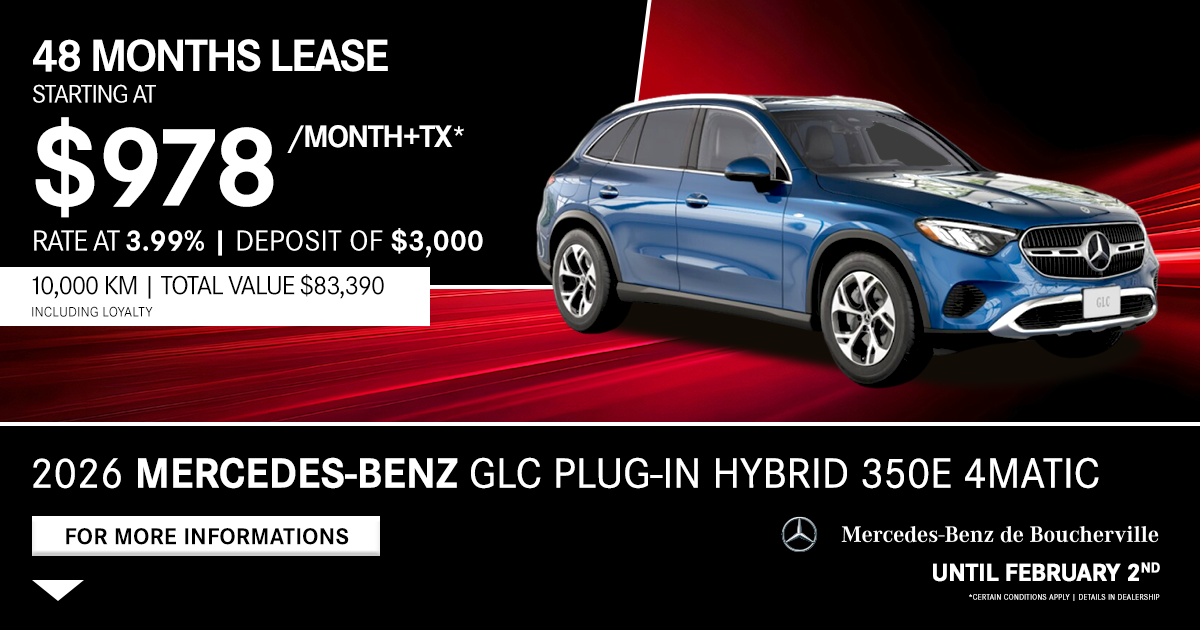 2026 GLC PLUG-IN HYBRID 350E 4MATIC !