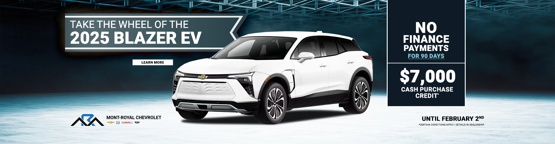 TAKE THE WHEEL OF THE 2025 BLAZER EV !