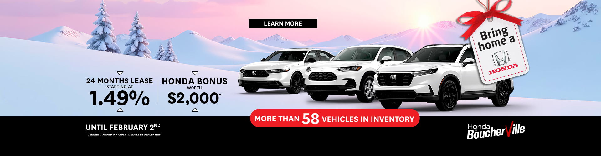 BRING HOME A HONDA !