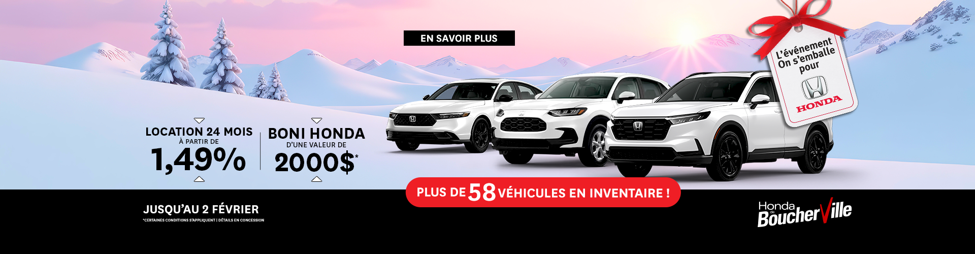 ON S'EMBALLE POUR HONDA !